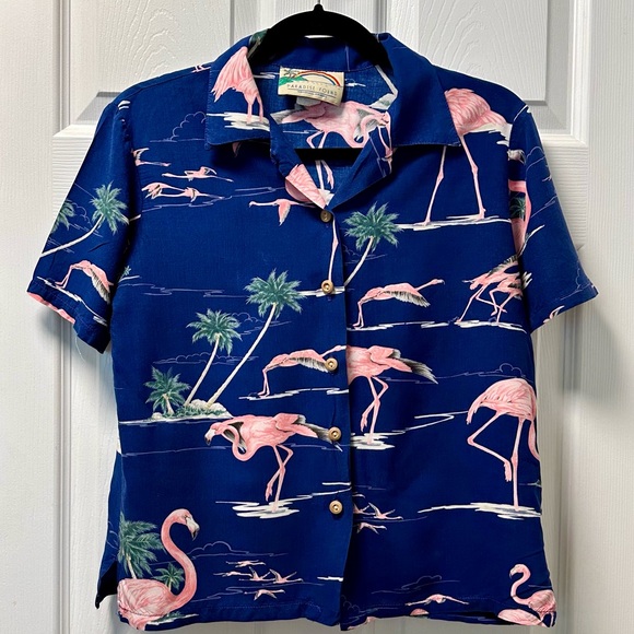 Paradise Found Tops - Paradise Found vintage authentic Hawaiian shirt, made in Hawaii